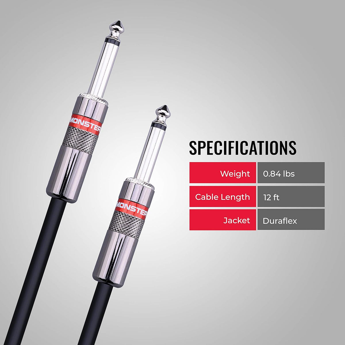Speaker Cable Straight to Straight 25 ft 1/4 Plugs X75208