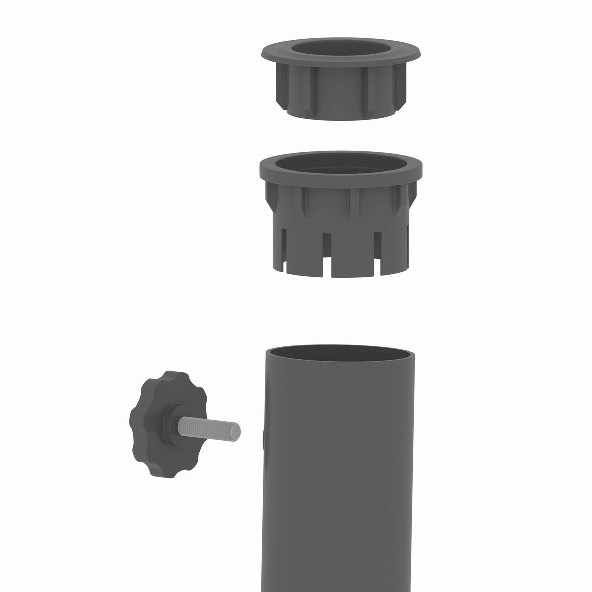 Black Round Powder Coated Resin Patio Umbrella Base P8353