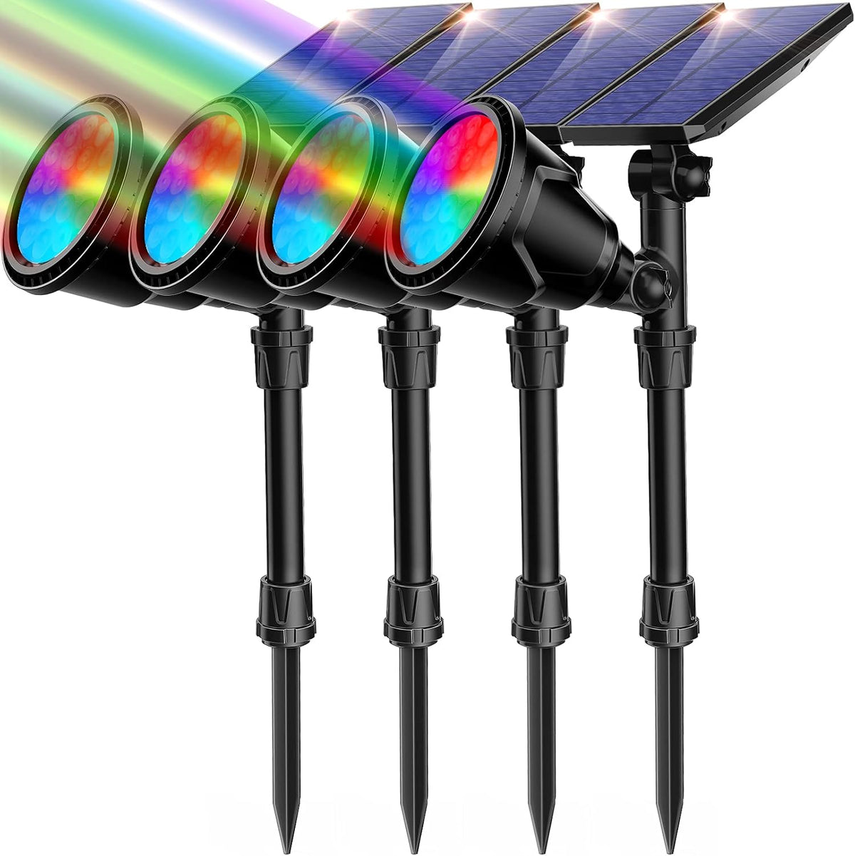 4 Pack Waterproof Solar Outdoor Lights Q370285