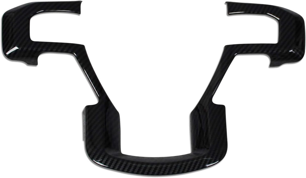 ABS Carbon Fiber Pattern Steering Wheel Trim Panel Cover Z79827