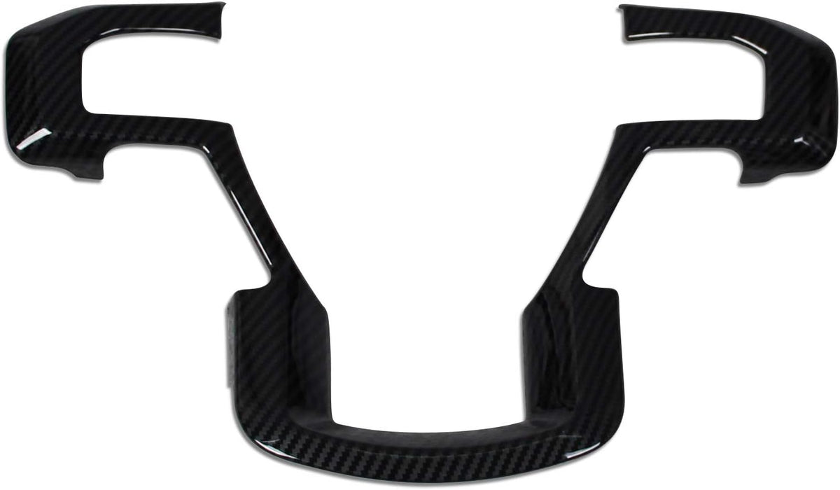ABS Carbon Fiber Pattern Steering Wheel Trim Panel Cover Z79827