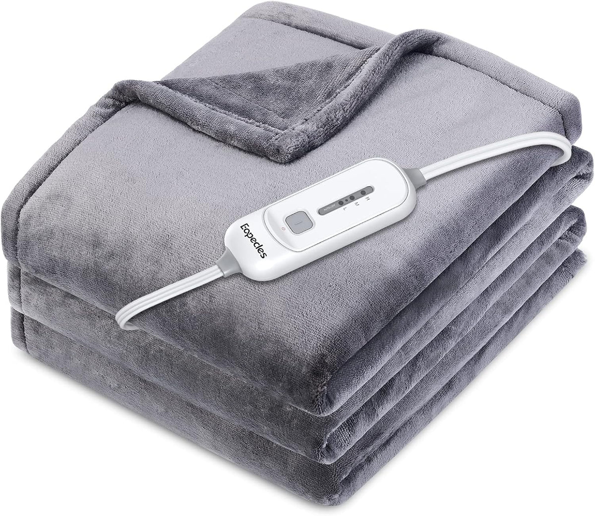 Pink 50x60 Inch Reversible Flannel Heated Throw Y674