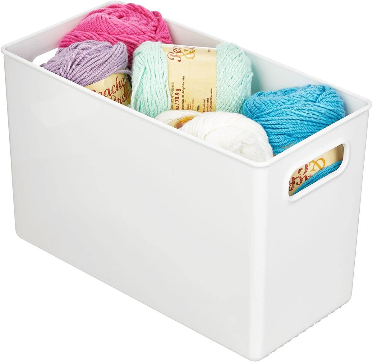 White 8 Pack Plastic Storage Organizer Bin P115
