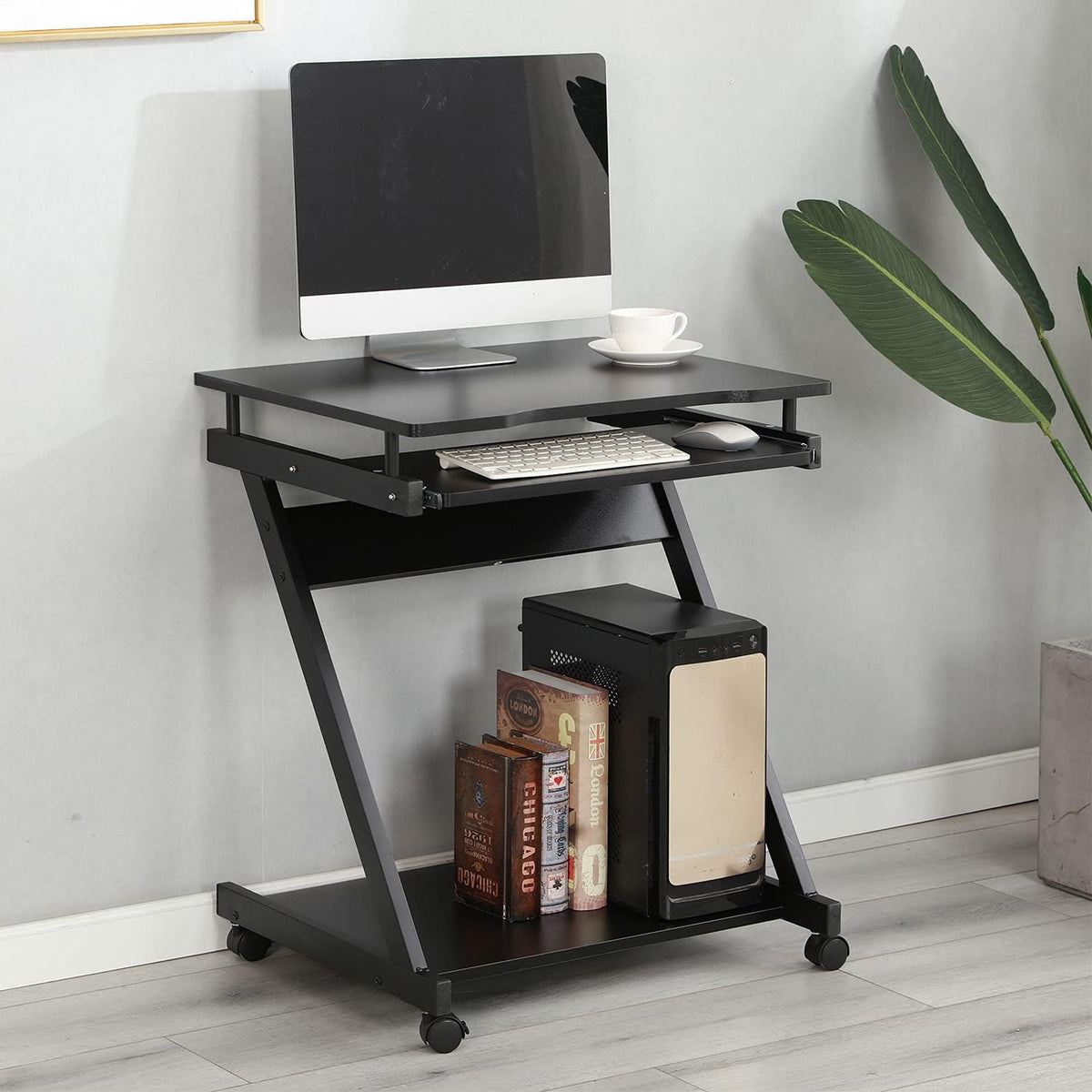 Mobile Laptop Cart with Keyboard Tray Q49972