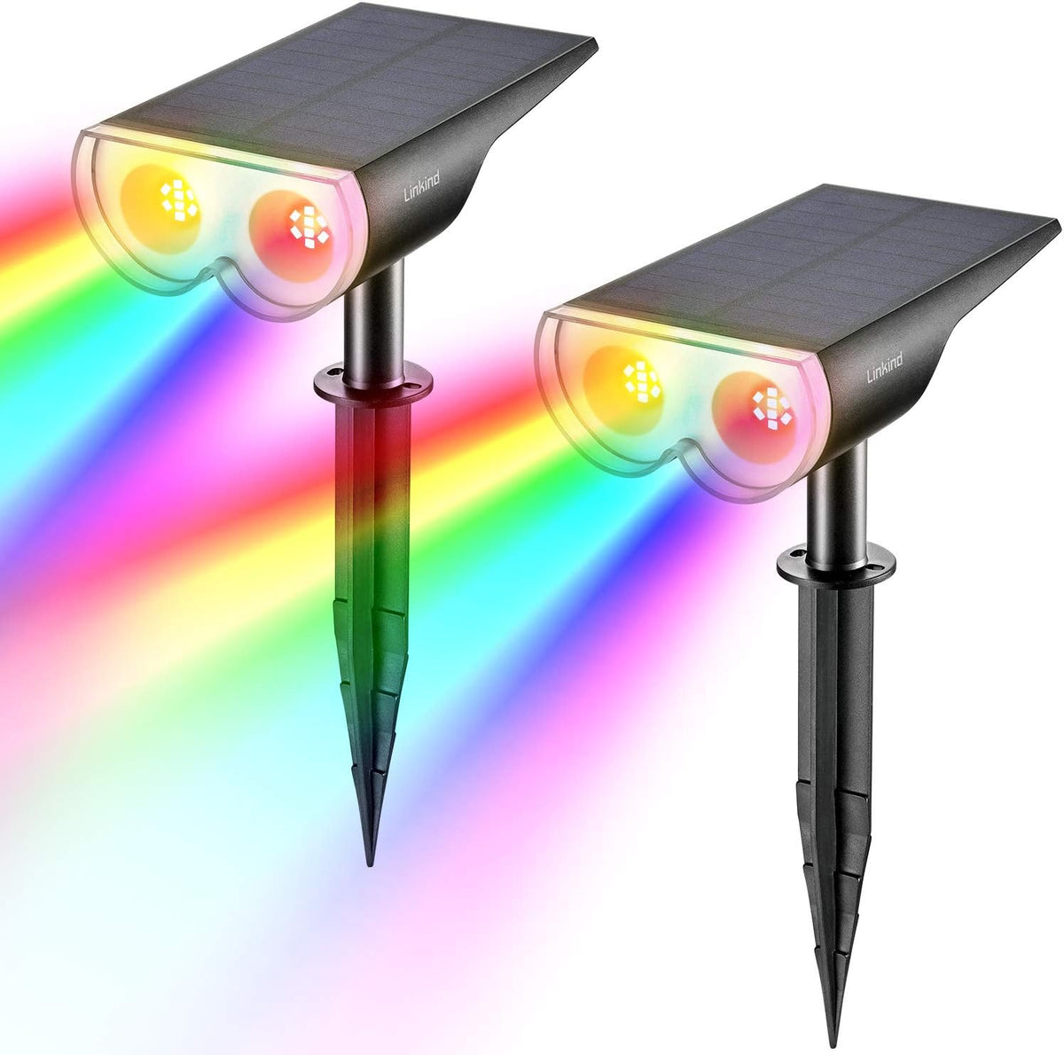 4-Pack Solar Landscape Spotlights H1464