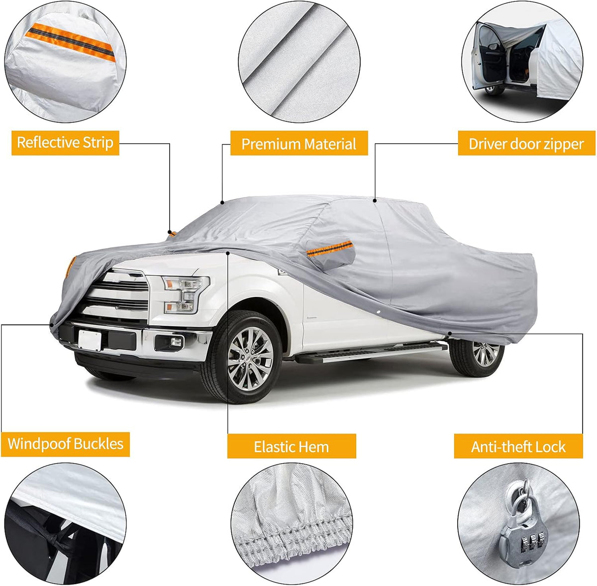 Waterproof Car Cover for Pickup D8246