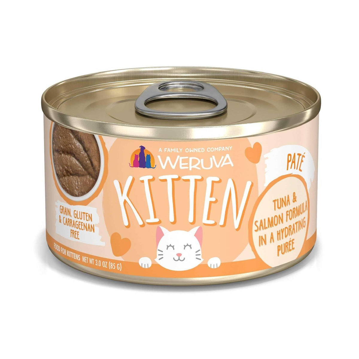 Kitten Tuna & Salmon Puree Cat Food W7760