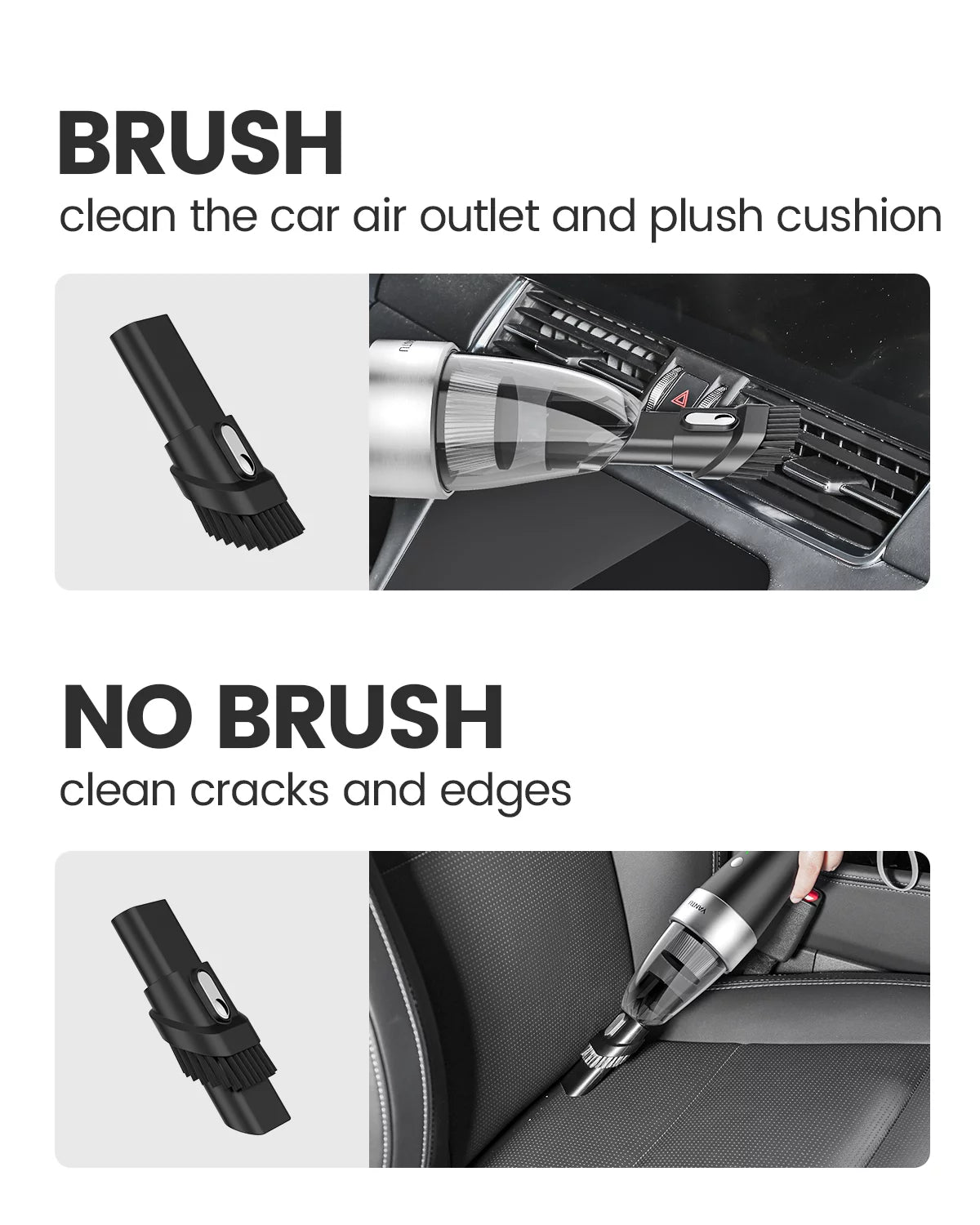 Car Vacuum Cleaner 6000PA 12V Handheld Wet/Dry J68732