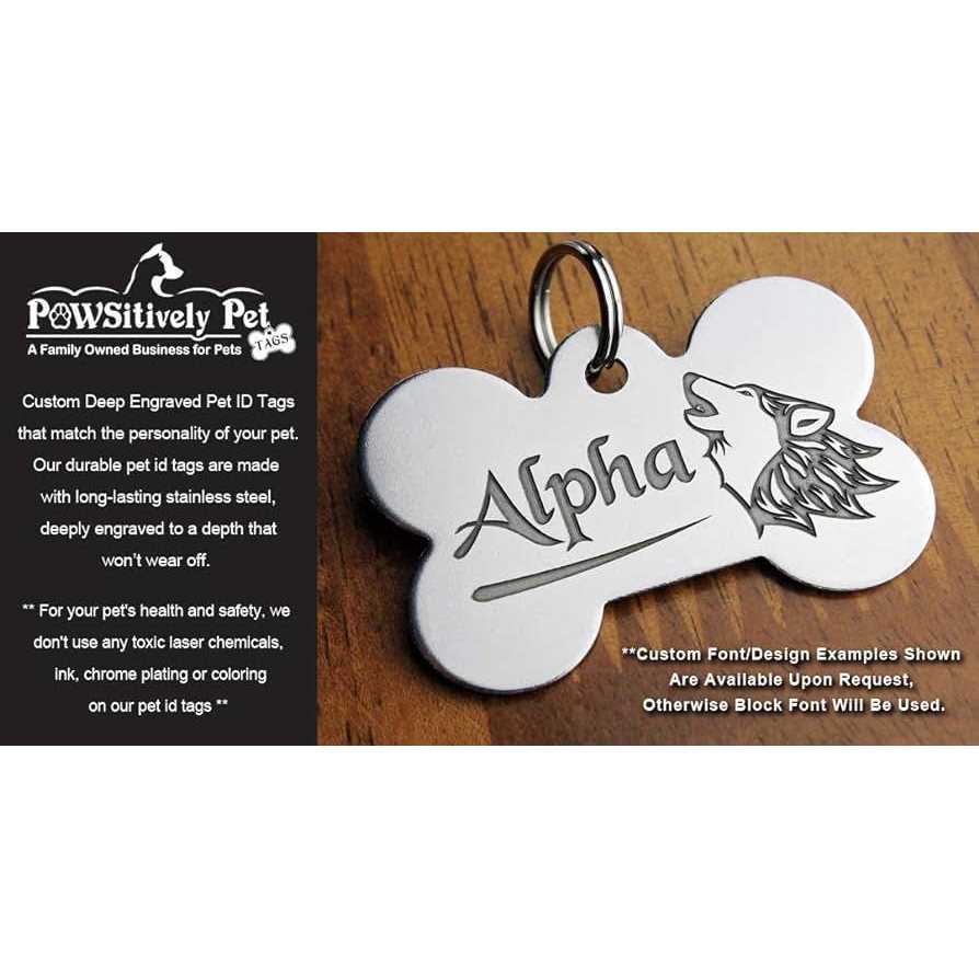 Stainless Steel Custom Deep Engraved Pet ID Tags R866411