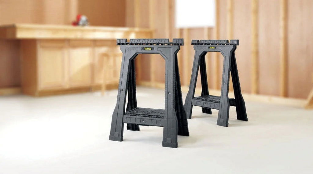 Folding Sawhorse 800 lb. Black 1 pair V3142