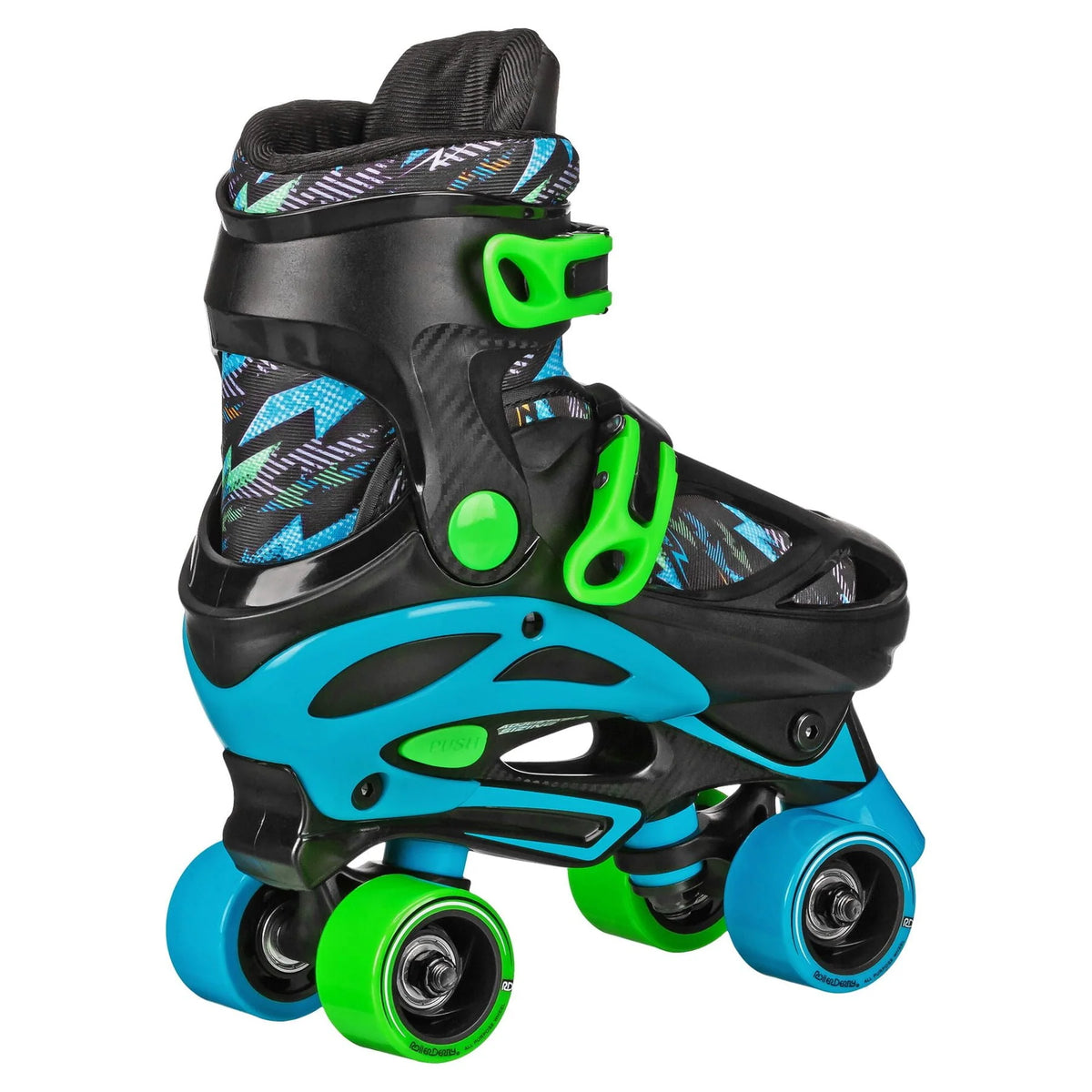 Boys 2-in-1 Roller/Inline Skates Black/Green K43490