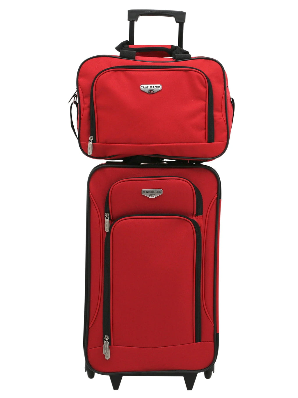 3-Piece Carry-on Luggage Set Black O719