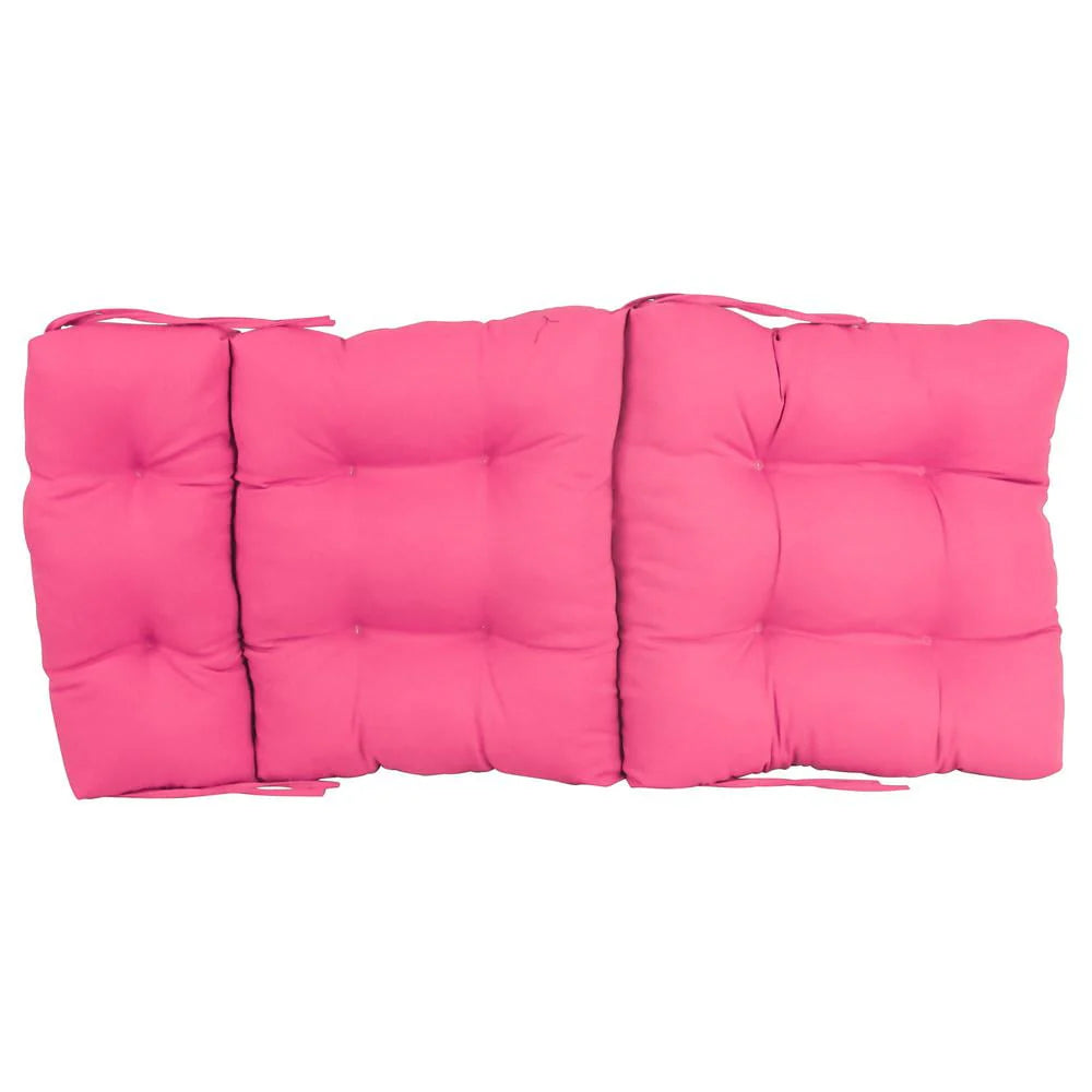 18-inch by 38-inch Solid Twill Tufted Chair Cushion L961