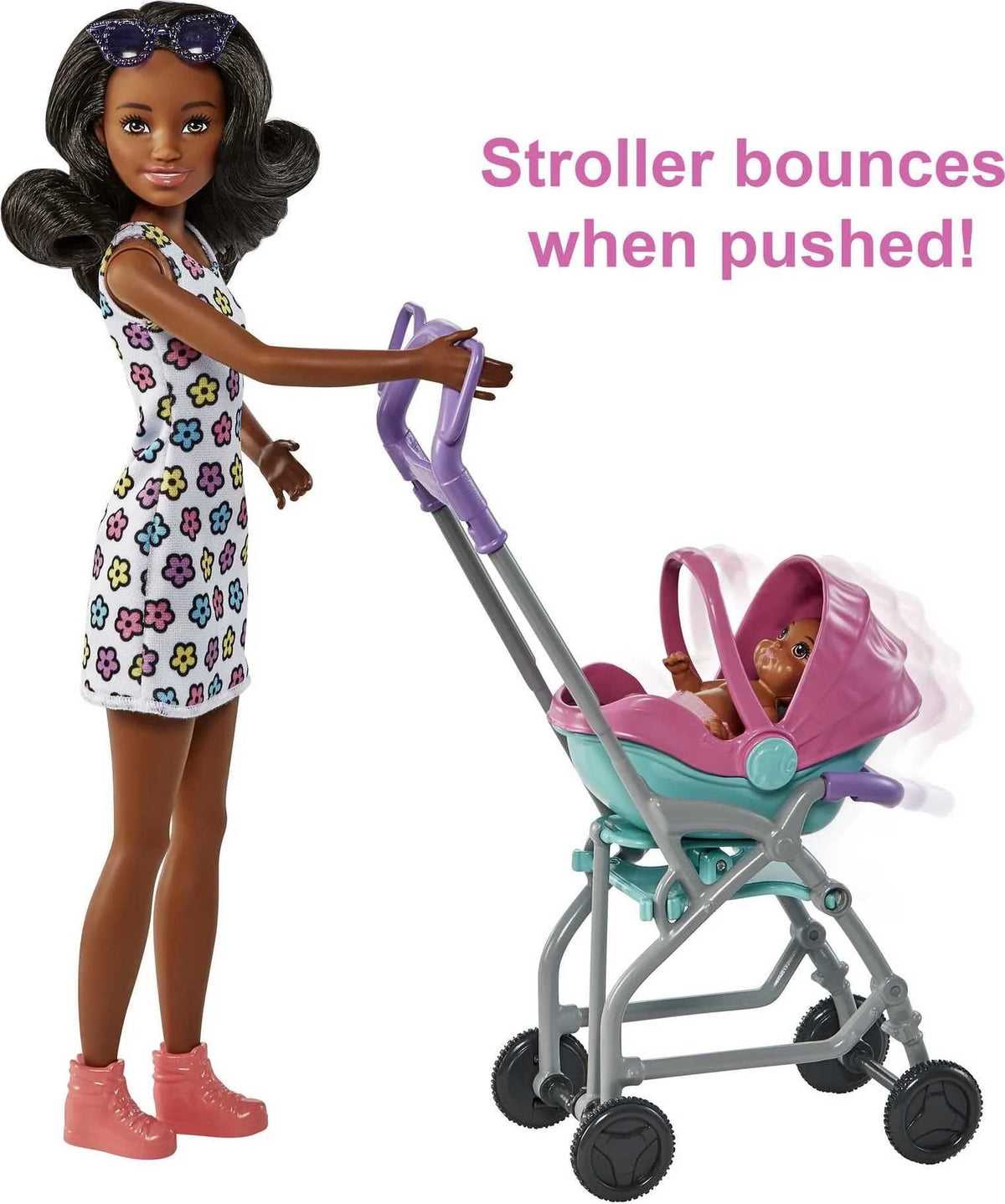 Stroller Playset with Dolls and 5 Accessories H659