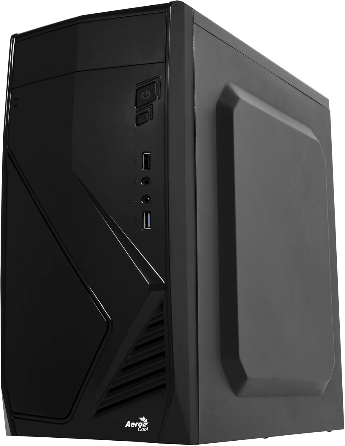Black Slim M-ATX Computer Case N4413