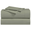 100% Cotton Percale Sheets Set King Sage C151421