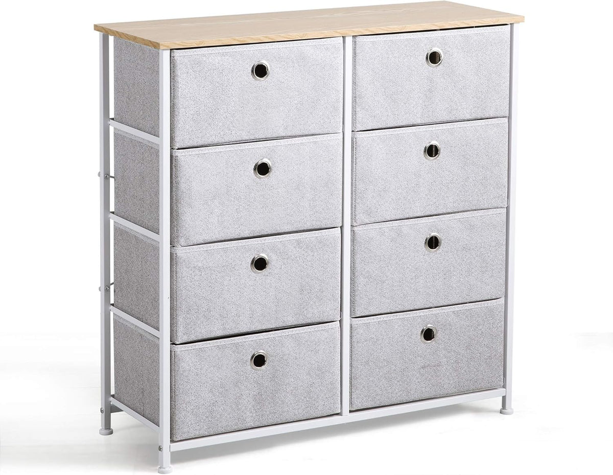 8 Drawer Fabric Dresser I50466