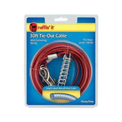 Cable Tie-Out with Cushioning Spring Heavy-Duty X18332