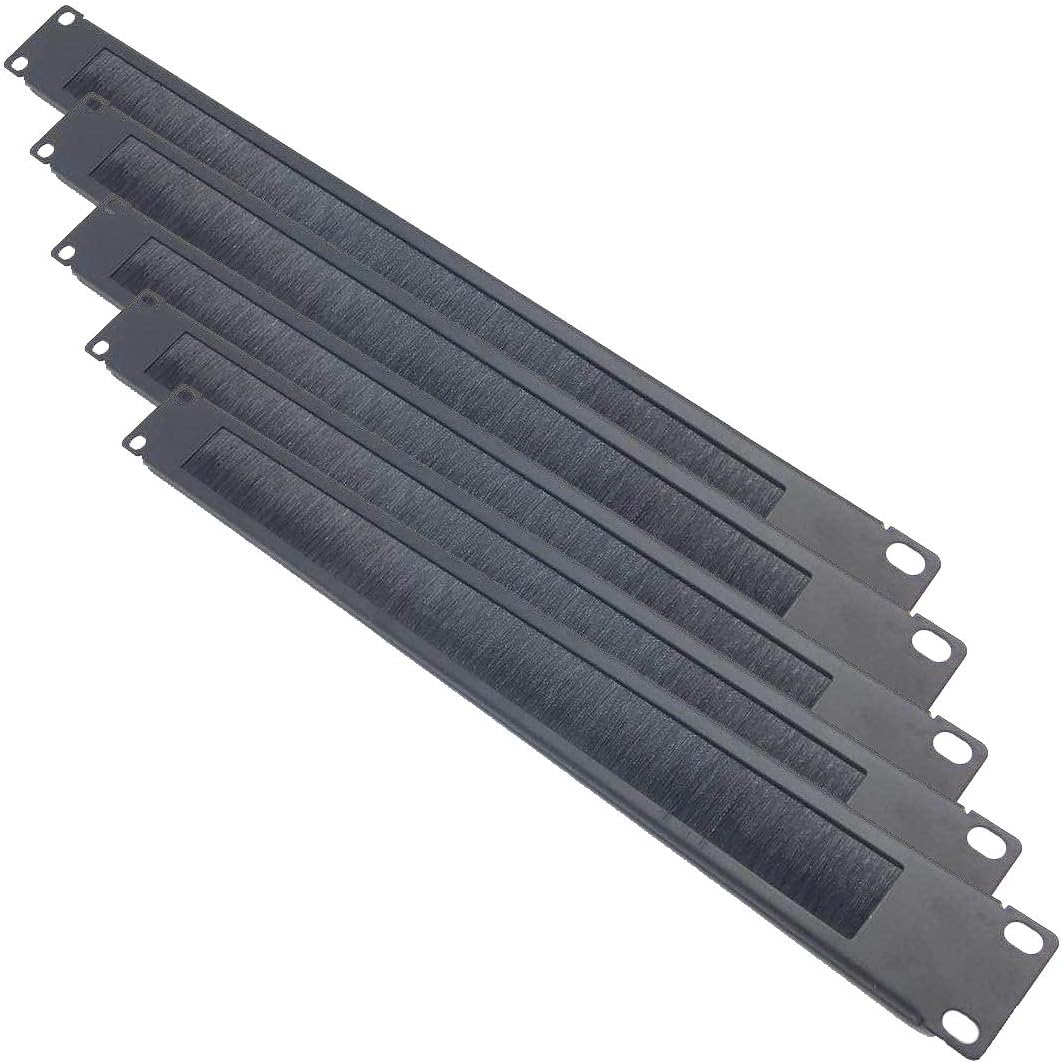 5 Pack 1U Rack Mount Cable Management Panel L289