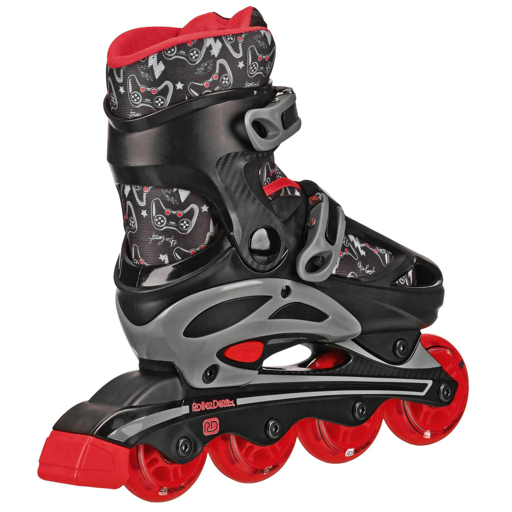 Boys 2-in-1 Roller/Inline Skates Black/Green K43490