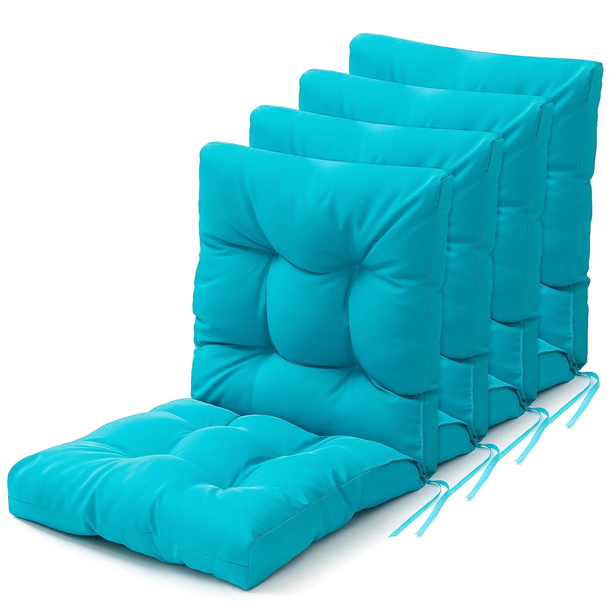 4pcs Non Slip Waterproof Outdoor Chair Cushion O766668