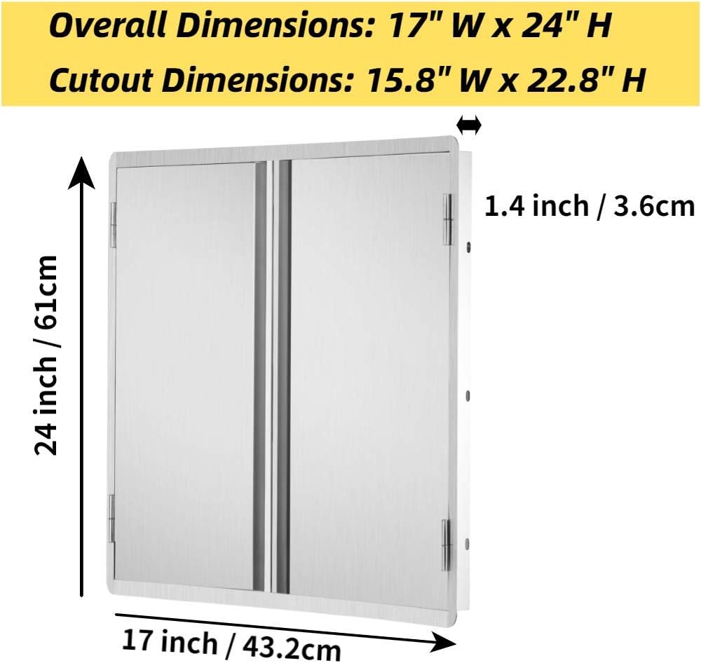 Stainless Steel Outdoor Kitchen Doors G296971