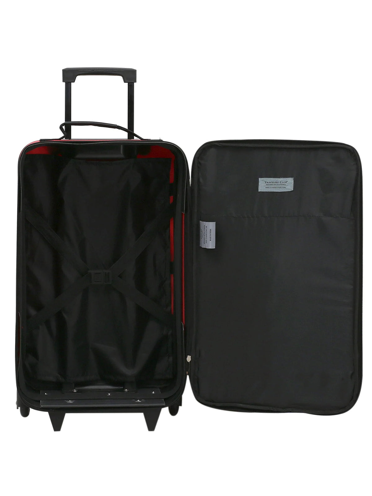 3-Piece Carry-on Luggage Set Black O719