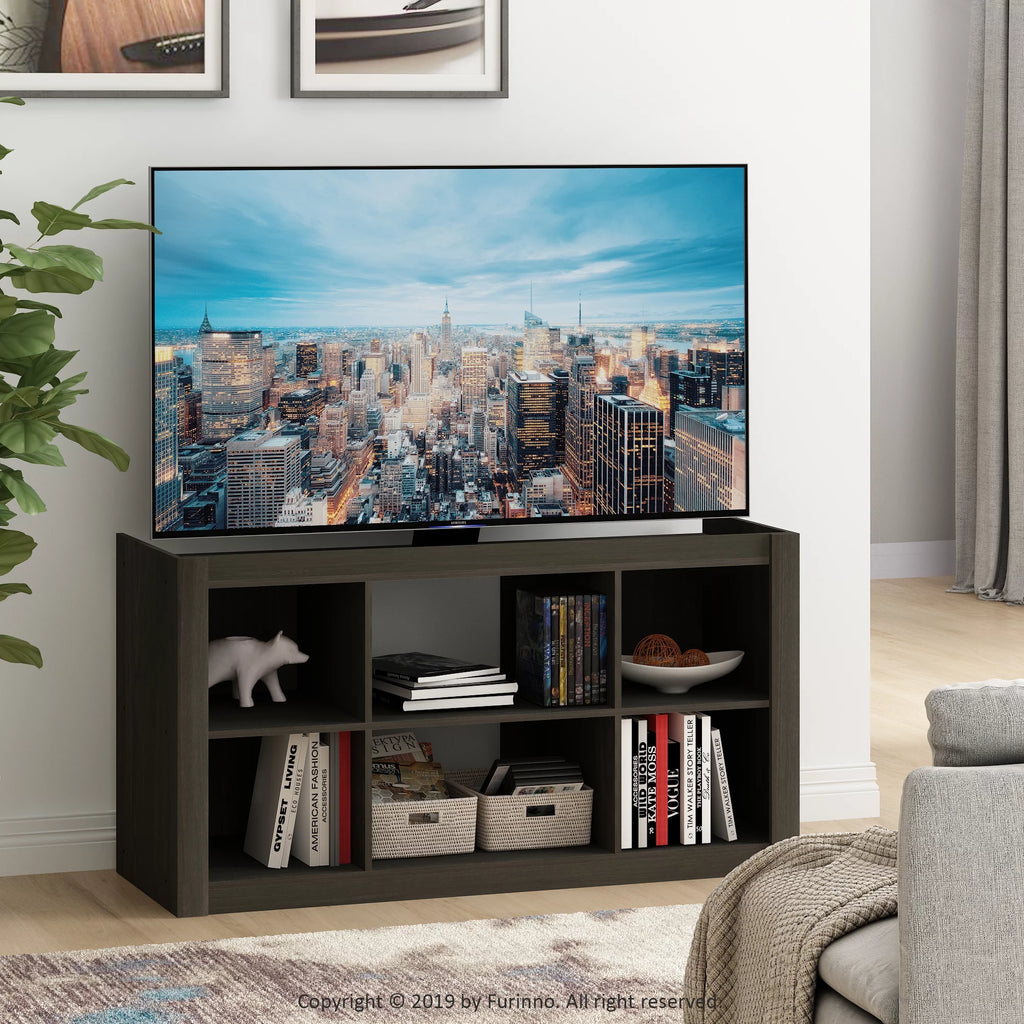 French Oak Grey TV Stand Bookshelves B406