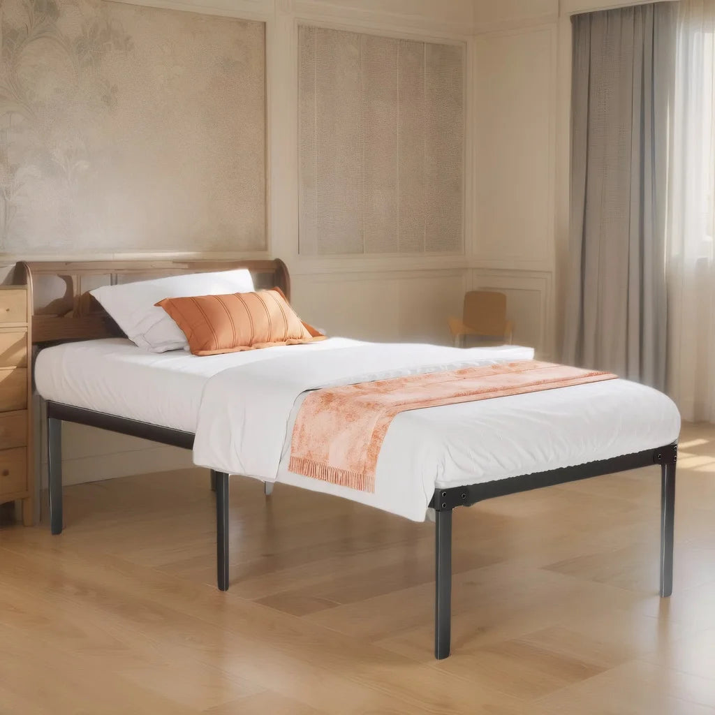 Queen Storage Metal Platform Bed Frame R1634
