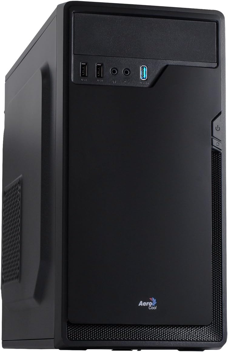 Black Slim M-ATX Computer Case N4413