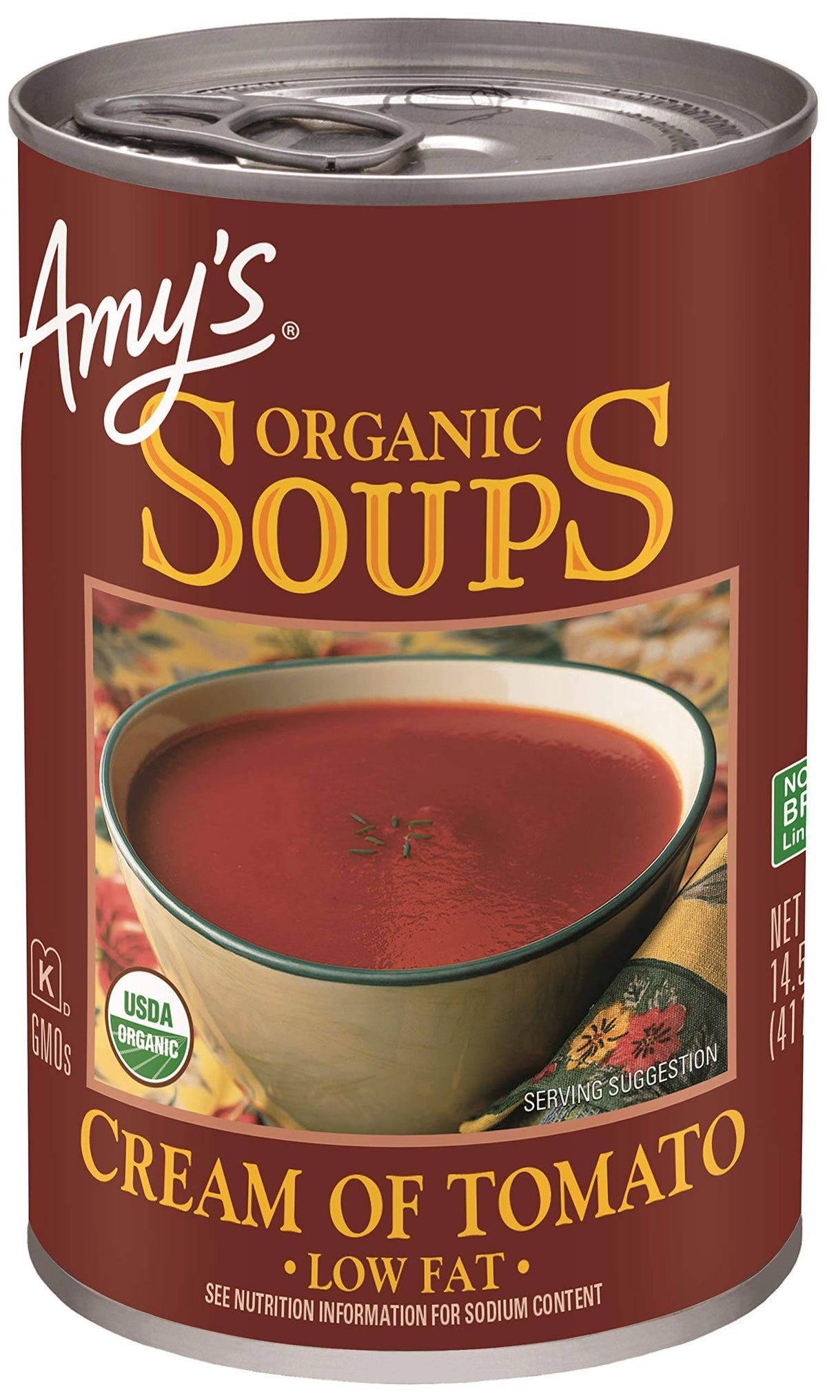Organic Low Fat Cream Of Tomato Soup 12 pack 14.5 oz cans V73983