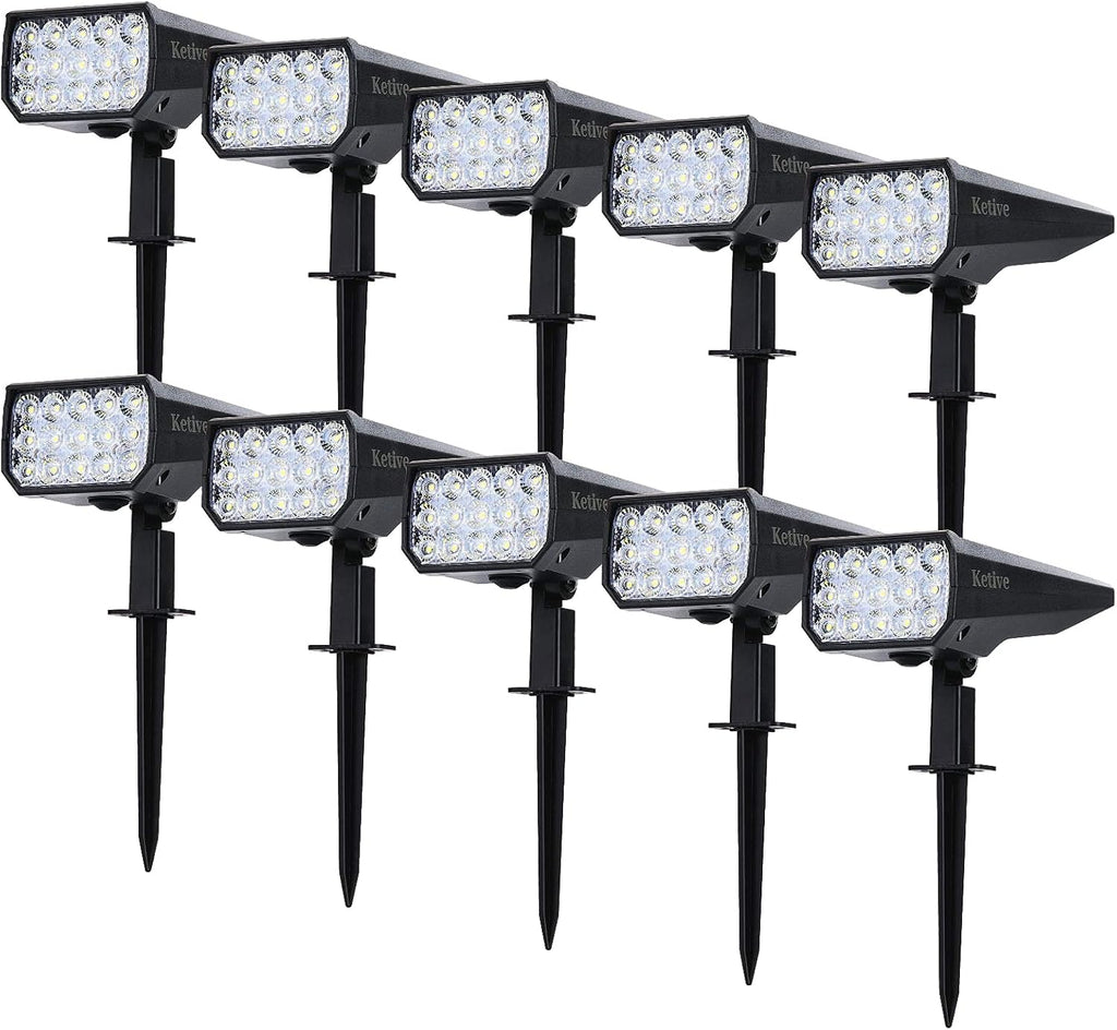 Solar Powered Waterproof Landscape Spotlights 10 Pack H250832