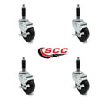3x22 x 1.25 Hard Rubber Wheel Swivel Casters L801