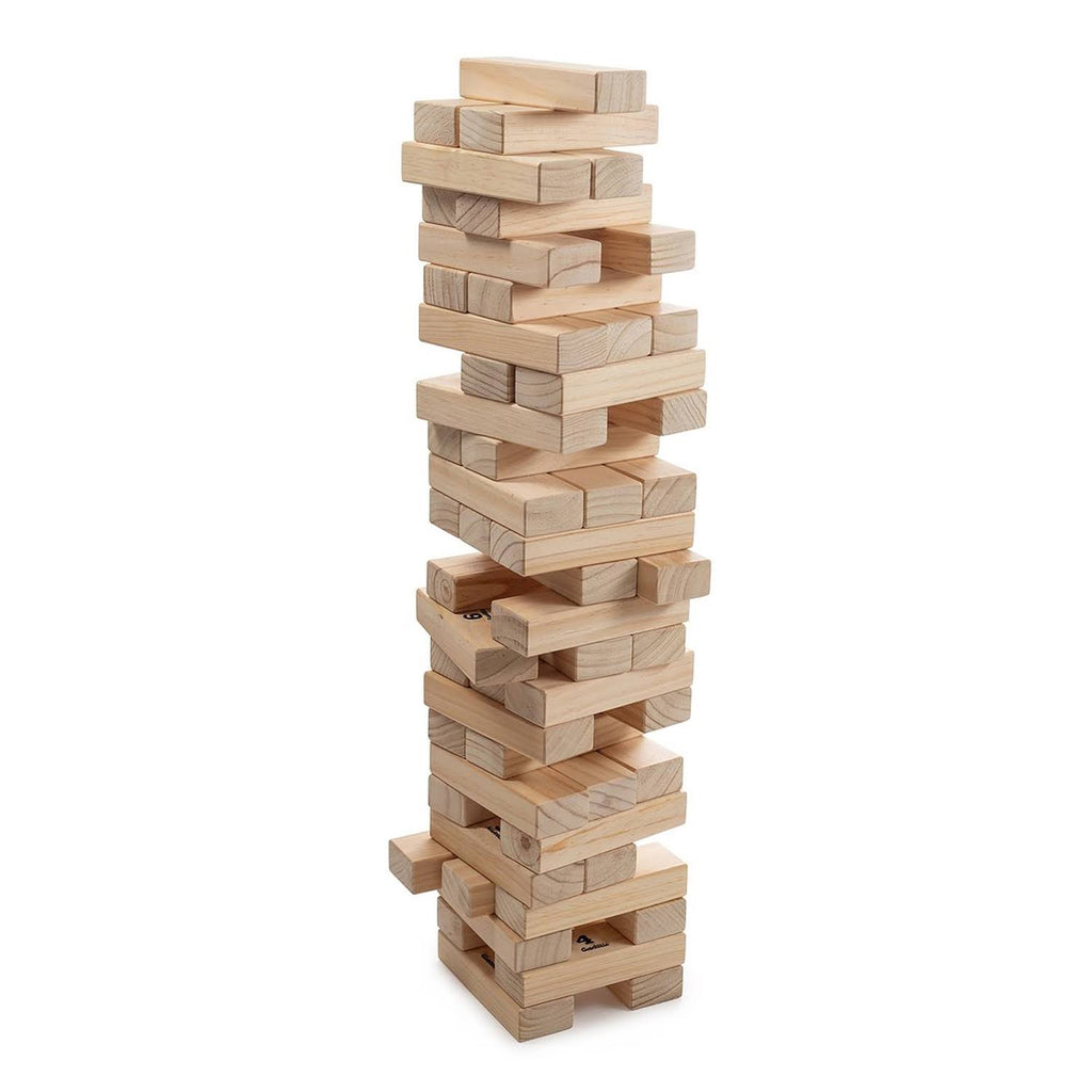 Wooden Blocks Floor Game, 56 Pieces, Pine Wood, Carry Bag Z13897