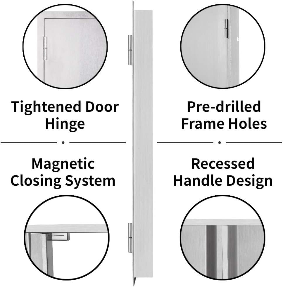 Stainless Steel Outdoor Kitchen Doors G296971
