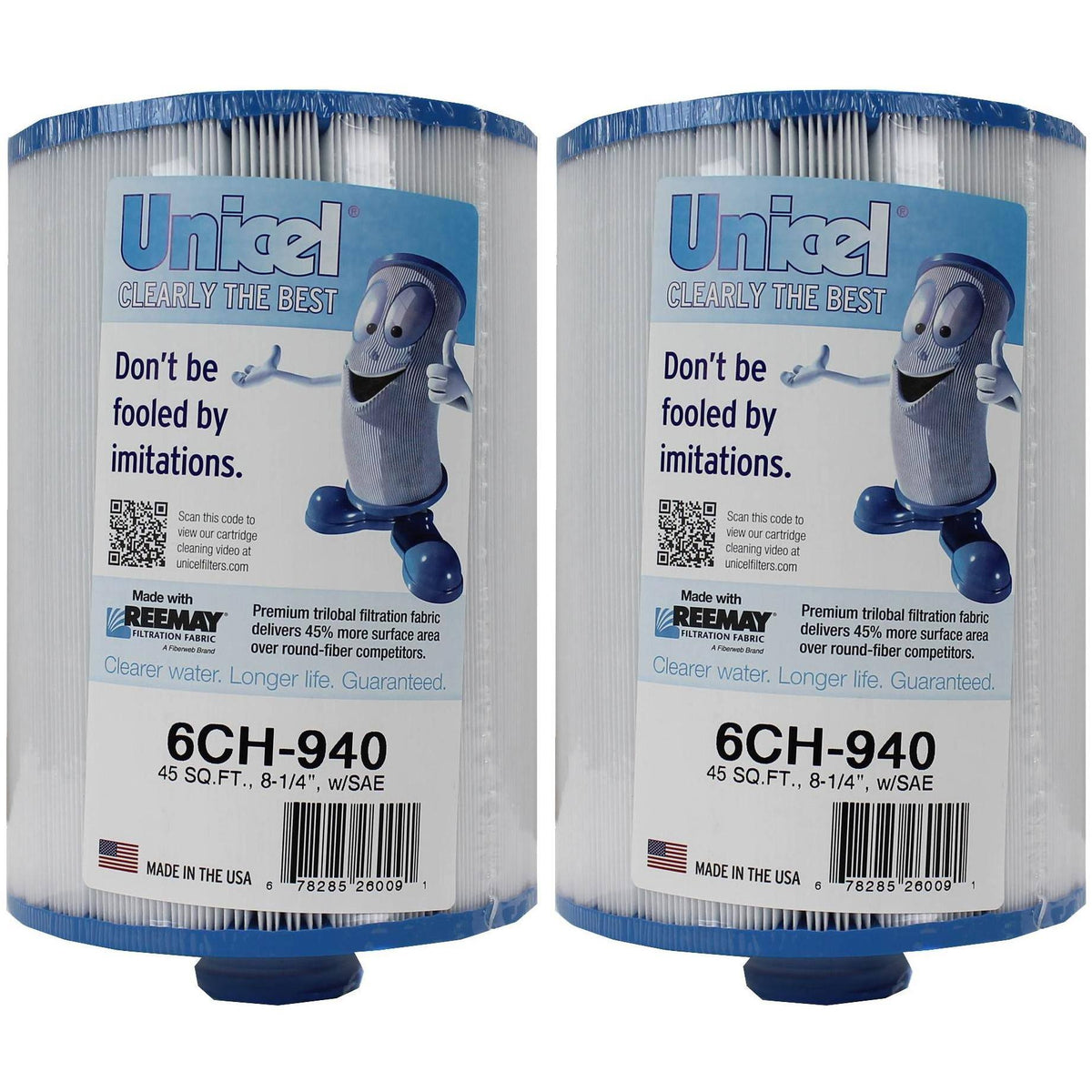 Hot Tub and Spa Filter Replacement Cartridge 2 Pack Z136