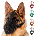 Leather Dog Muzzle Adjustable Breathable Medium Large Breeds E296