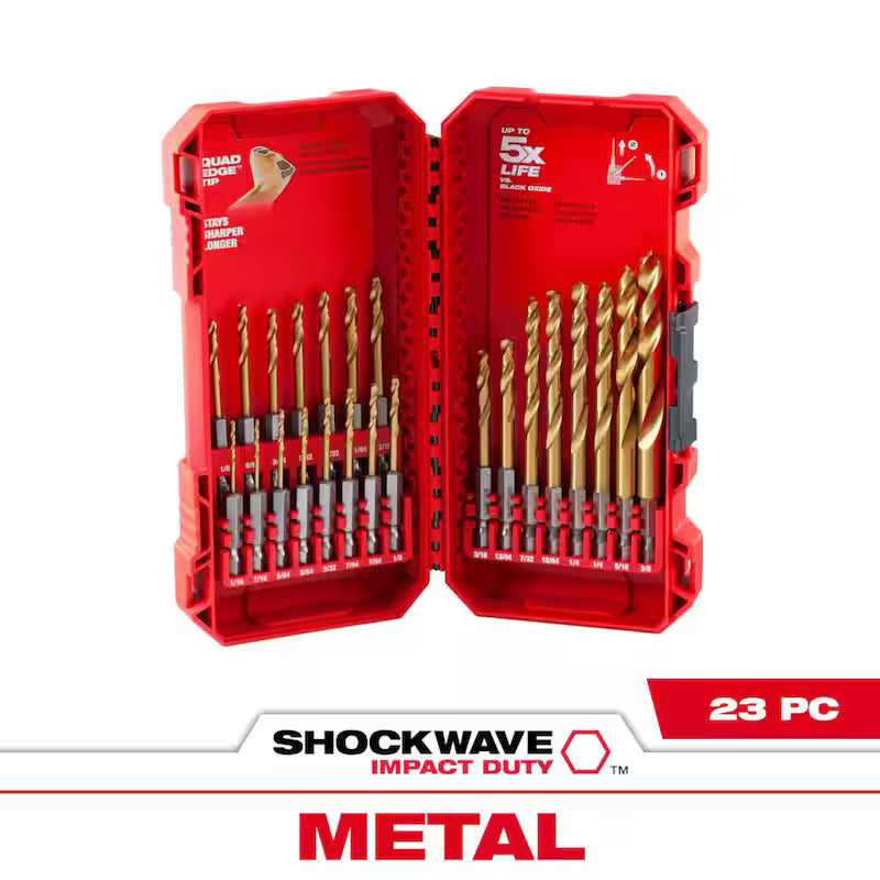 Titanium Twist Drill Bit Set 23-Piece Z4835