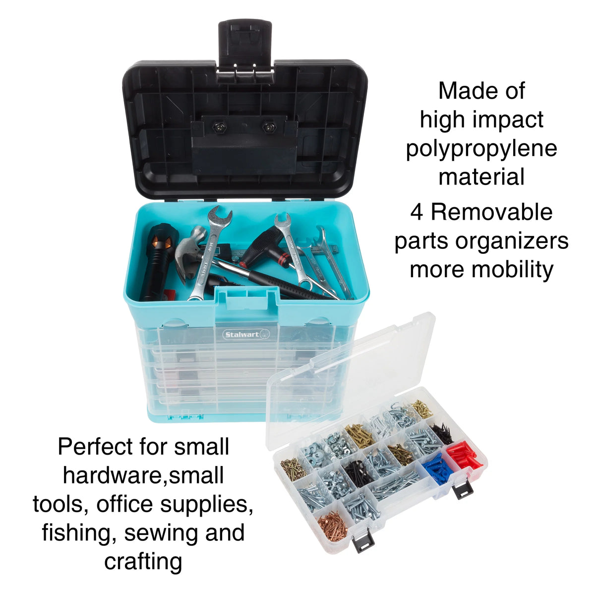 Green 4 Drawer Storage and Tool Box R669583