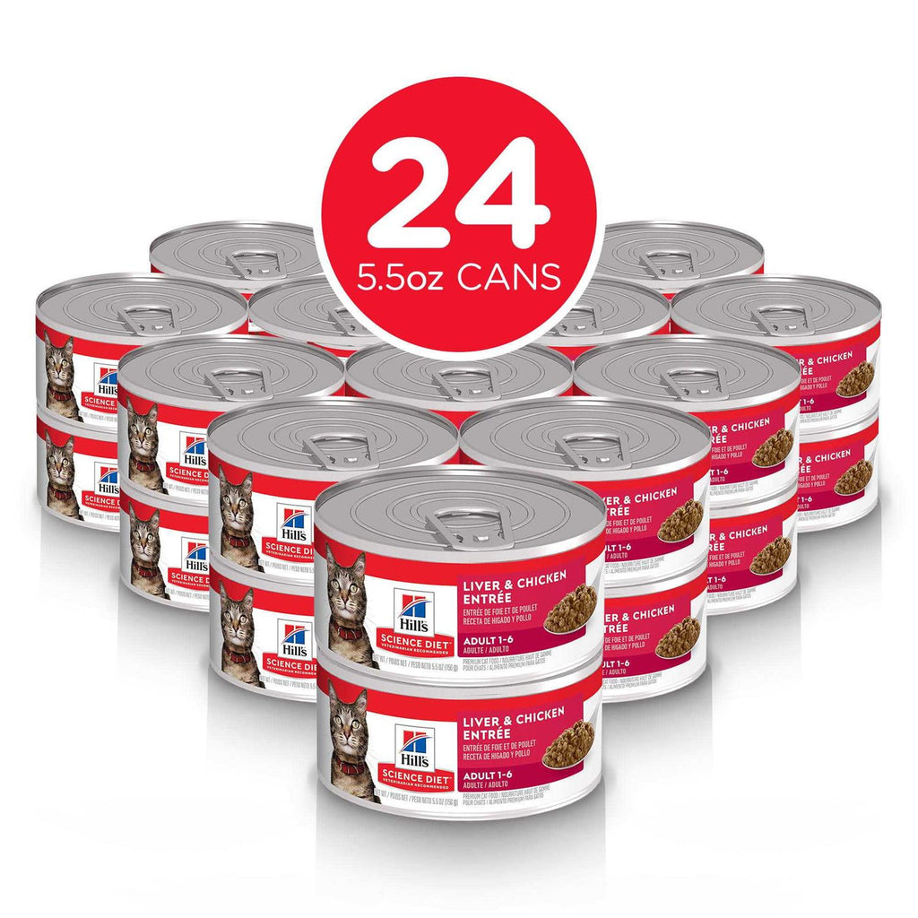 Adult Liver & Chicken Entree Canned Cat Food D655