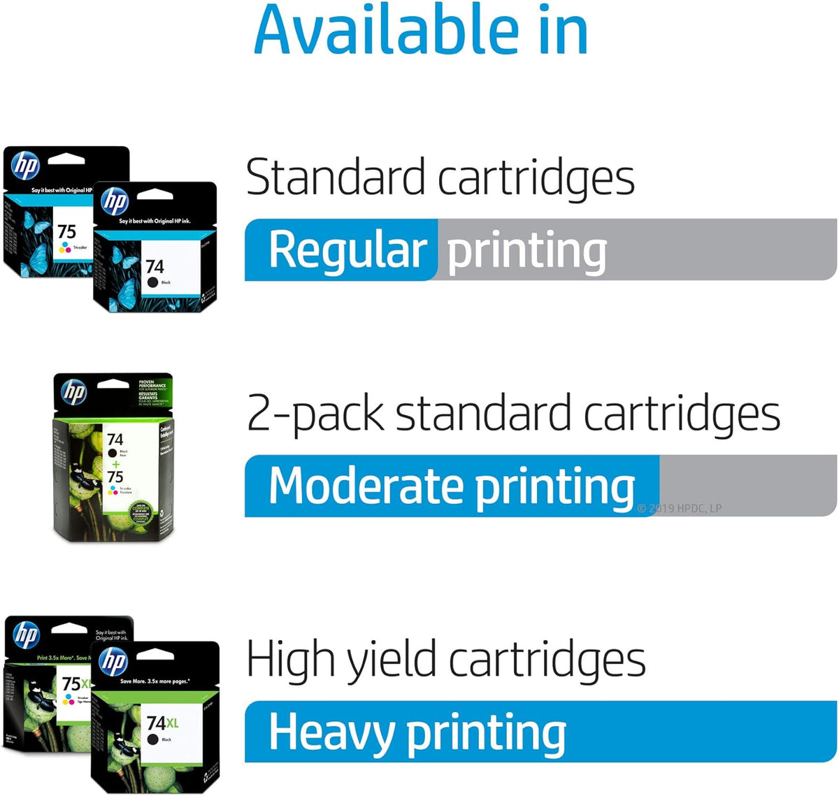 Black Tri-color 2 Ink Cartridges Y88058