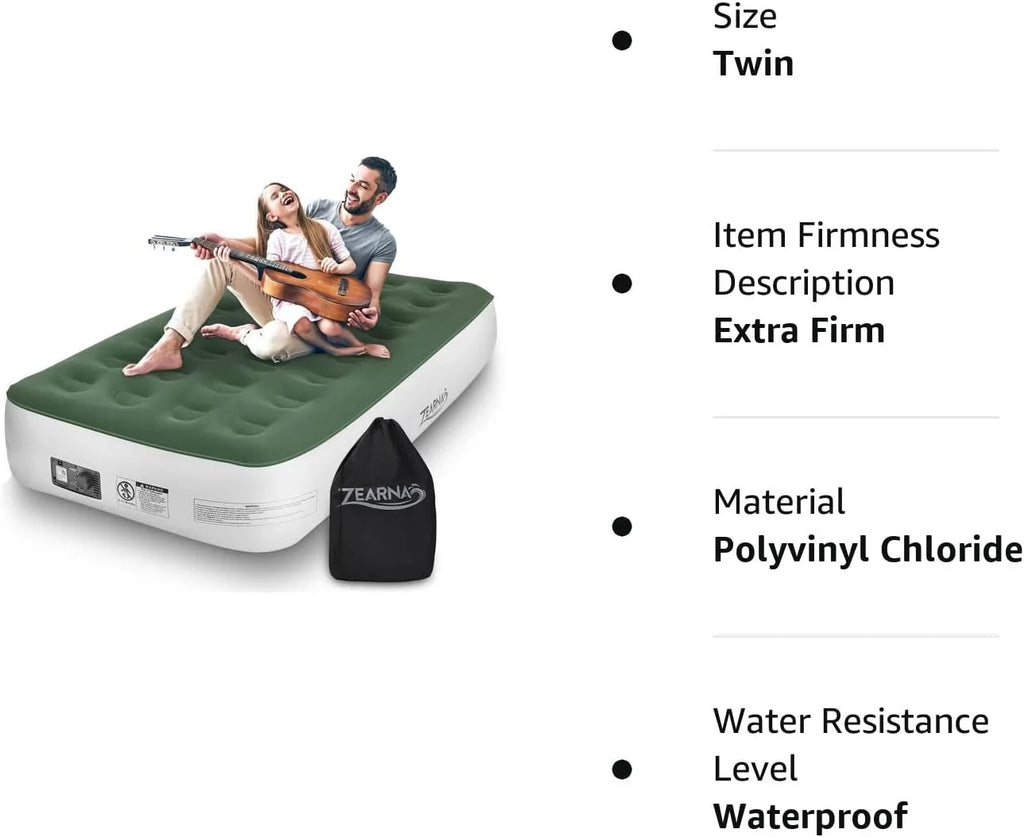 Twin Size Air Mattress with Built-in Pump B51748