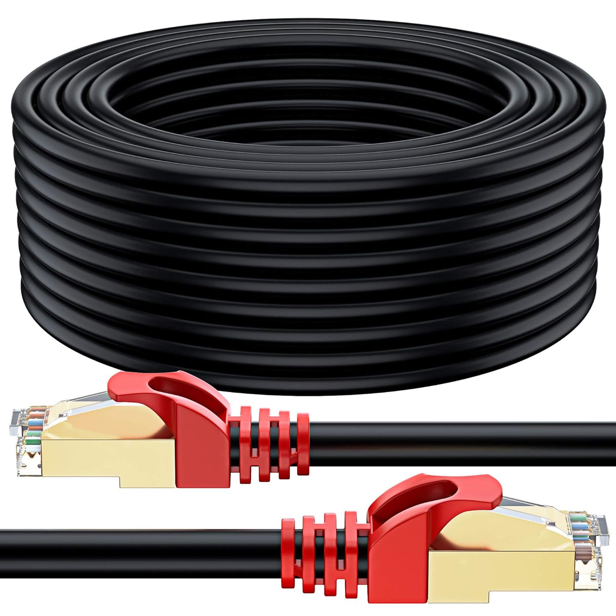 Cat7 Outdoor Ethernet Cable 250 Foot Waterproof X97209