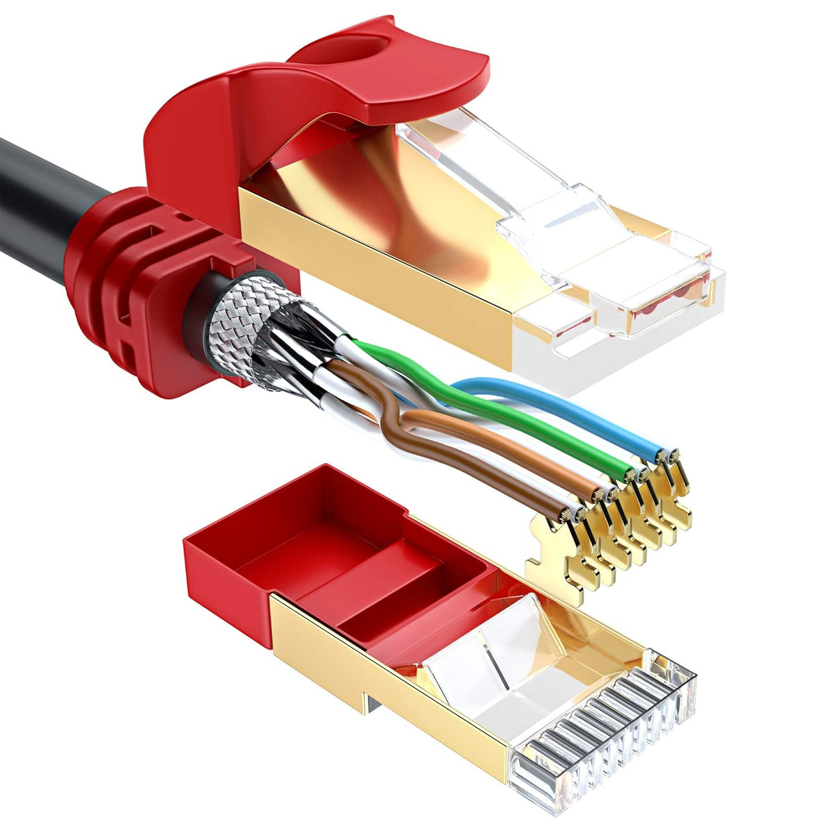 Cat7 Outdoor Ethernet Cable 250 Foot Waterproof X97209