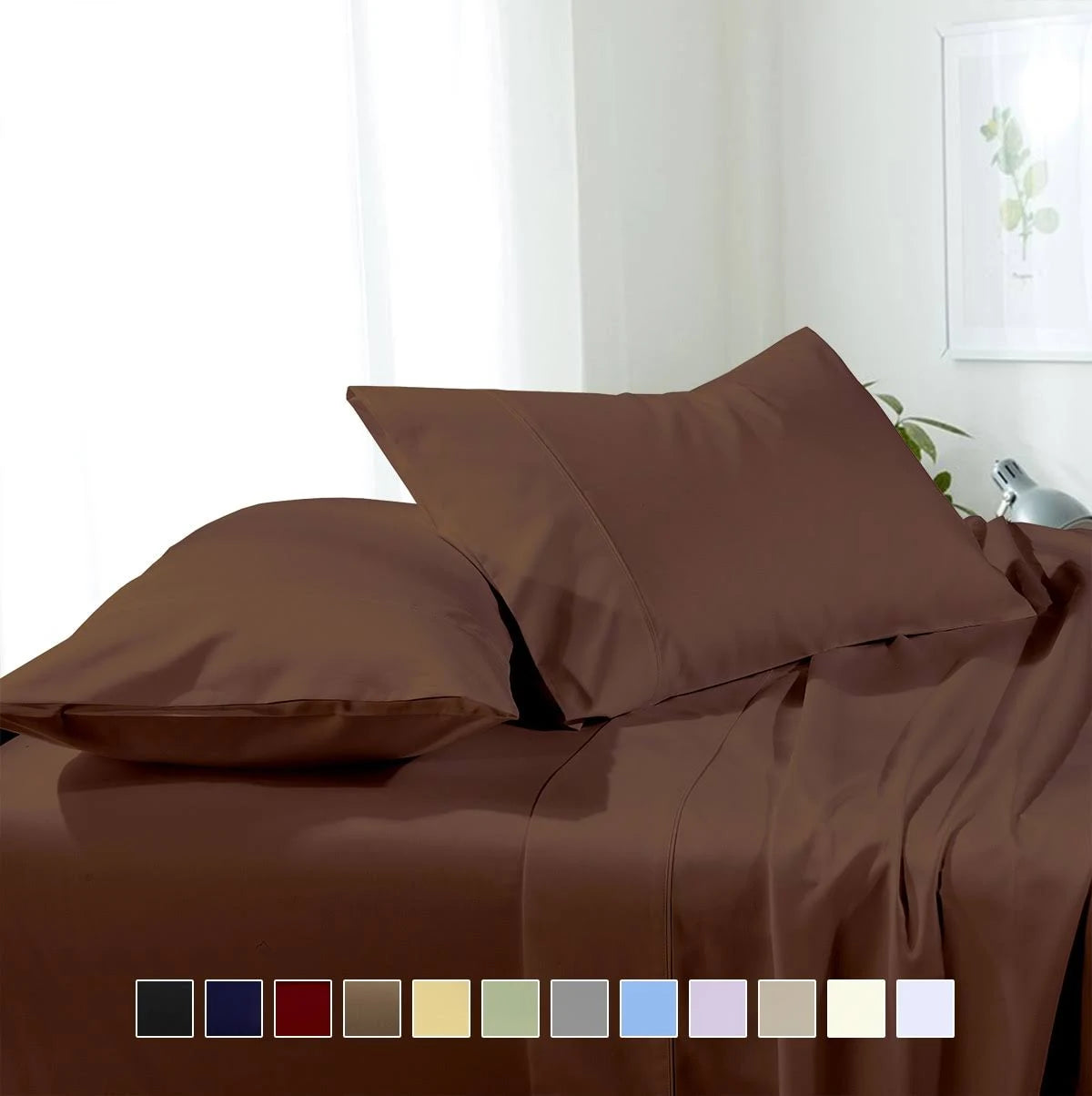 Split California King Microfiber Sheets Q6417
