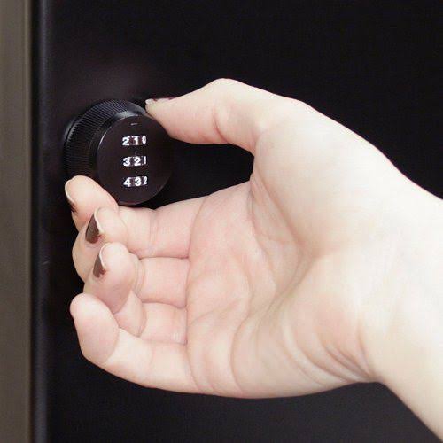 Combination Key Cabinet, 48 Hook, Black E683656
