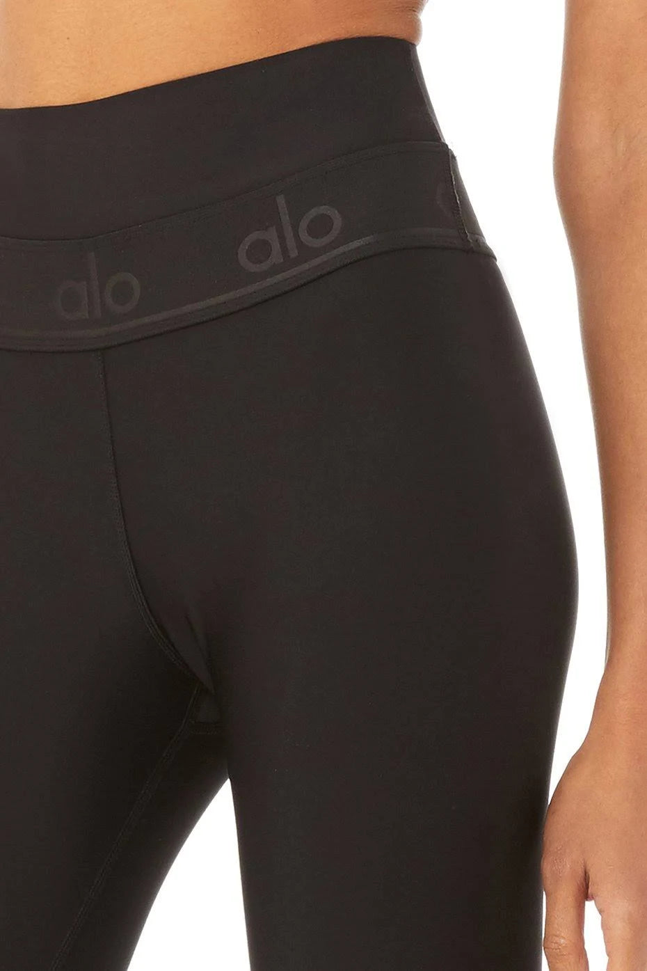 Black High-Waist Fitness Capri O86852