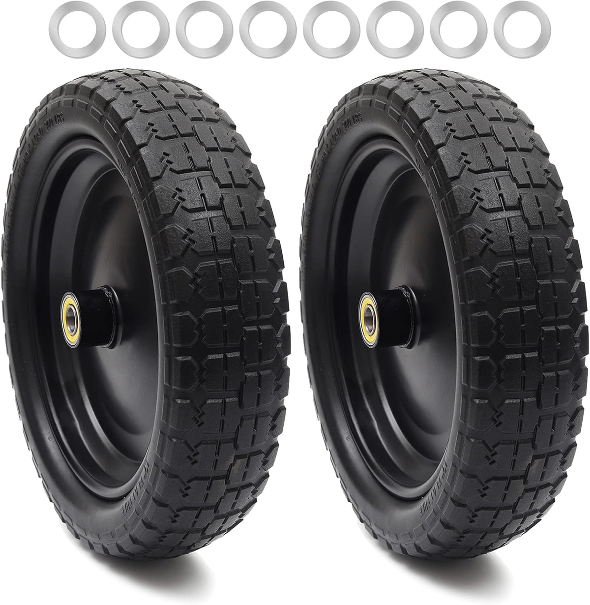 13'' Solid Polyurethane Flat-Free Tire and Wheel Assemblies E802757
