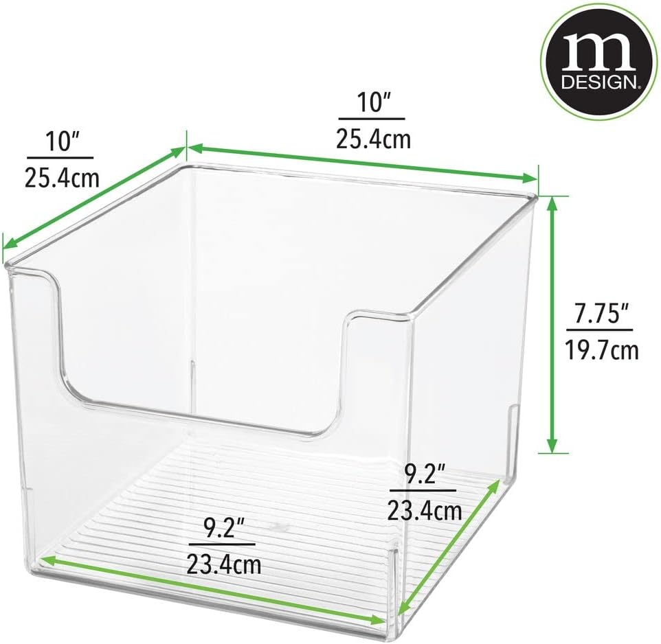 Clear Plastic Storage Organizer Bin 8 Pack D289