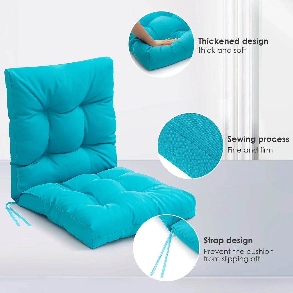 4pcs Non Slip Waterproof Outdoor Chair Cushion O766668